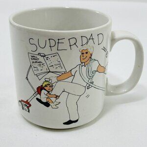 Vintage Russ Super Dad Mug Father Day Gift Birthday Working Man Single Korea Cup